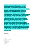 Comprehensive Nursing Process and Clinical Judgment Examination&colon; Systematic Patient Assessment&comma; Subjective and Objective Data Collection&comma; Data Clustering and Focus Assessment&comma; NANDA-I Diagnostic Framework&comma; Actual Risk Syndrome and Health Promotion Diagnos