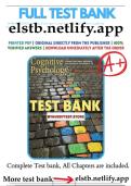 Test bank &vert;Cognitive Psychology Connecting Mind&comma; Research&comma; and Everyday Experience&comma; 5th Edition &vert;E&period; Bruce Goldstein &vert; 2025&vert; 100&percnt; VERIFIED&vert; with Rationale