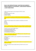 HVAC &lpar;C-20&rpar; CONTRACTOR EXAM &vert; QUESTIONS AND ANSWERS &vert;  VERIFIED ANSWERS PLUS RATIONALES &vert; EXAM ALREADY GRADED A&plus;  &vert; LATEST EXAM UPDATE 