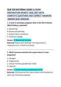 NUR 230 Maternal Exam 11 Review 2026 &vert; Complete Study & Practice Guide