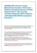 NURSING NUR 254 Exam 4 Study  Material Exam Questions  With Correct  Detailed and Analyzed Answers &lpar;Verified  Solutions&rpar; GET IT 100&percnt; Accurate  &vert;&vert;ACTUAL EXAM 2026 TEST&excl;&excl; Graded A&plus;  &vert; 2026&vert;2026 EXAM UPDATE Guaranteed  Success&excl;&excl;&excl;&excl;&excl;