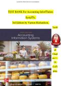 TEST BANK For Accounting Information Systems&comma; 3rd Edition by Vernon Richardson&comma; Verified Chapters 1 - 18&comma; Complete 2026