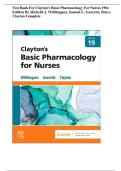Test Bank- Clayton&rsquo;s Basic Pharmacology for Nurses&comma; 19th Edition &lpar; Author &colon; Bruce D&period; Clayton&comma; 2026&rpar;&comma; Updated 2026