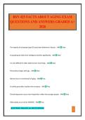 BSN 425 FACTS ABOUT AGING EXAM QUESTIONS AND ANSWERS GRADED A&plus; 2026