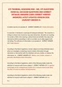 CITI TRAINING&comma; ASSESSING RISK - SBE&comma; CITI QUESTIONS  EXAM ALL 250 EXAM QUESTIONS AND CORRECT  DETAILED ANSWERS &lpar;100&percnt; CORRECT VERIFIED  ANSWERS&rpar; LATEST UPDATED VERSION 2026 &vert;ALREADY GRADED A&plus;