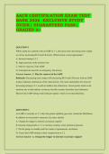 AACN Certification Exam Test Bank 2026 - Exclusive Study Guide with Verified Answers and Rationales &vert; Guaranteed Pass &vert; Graded A&plus;