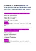 VITA Advanced Test Exam Preparation &ndash; Newest 2026 Edition