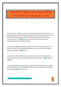 NUR 425 CC MED EXAM QUESTIONS AND ANSWERS GRADED A&plus; 2026