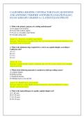 CALIFORNIA ROOFING CONTRACTOR EXAM &vert; QUESTIONS  AND ANSWERS &vert; VERIFIED ANSWERS PLUS RATIONALES &vert;  EXAM ALREADY GRADED A&plus; &vert; LATEST EXAM UPDATE 
