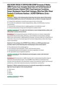 HEALTHCARE SPECIALTY CERTIFICATION ACVREP Orientation & Mobility &lpar;O&M&rpar; Practice Exam &vert; Complete Study Guide with Verified Questions & Detailed Rationales &vert; Updated 2026 &vert; Visual Impairment Foundations&comma; Sensory Development&comma; Human Guide Techniques&comma; White Ca