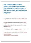 NUR 634 MIDTERM EXAM MOST   TESTED QUESTIONS AND VERIFIED   SOLUTIONS&lpar;Detailed Answers&rpar;GET IT   100&percnt; ACCURATE&excl;&excl; UPDATED VERSION   2026&vert;2027&excl;&excl;&excl;&excl;