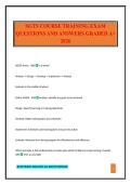 SGTS COURSE TRAINING EXAM QUESTIONS AND ANSWERS GRADED A&plus; 2026