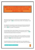 RISE UP &lpar;CUSTOMER SERVICE CLASS&rpar; EXAM QUESTIONS AND ANSWERS GRADED A&plus; 2026