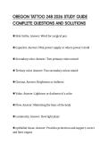 OREGON TATTOO 248 2026 STUDY GUIDE COMPLETE QUESTIONS AND SOLUTIONS