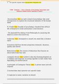 CVRP - Domain 1 - Part 2 Schools of Psychology Questions and  Answers &lpar;100&percnt; Correct Answers&rpar; &vert; Latest