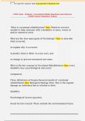 CVRP exam - Domain 1 Vocational Rehab Questions and Answers  &lpar;100&percnt; Correct Answers&rpar; &vert; Latest 