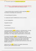 CVRP - Domain 3 - Vocational Interviewing and Counselling Questions  and Answers &lpar;100&percnt; Correct Answers&rpar; &vert; Latest 