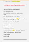 D377 Digital Marketing Foundations WGU Module 1 Digital Marketing  Strategy Questions and Answers &lpar;100&percnt; Correct Answers&rpar; &vert; Latest 