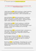 D377 Digital Marketing Foundations Questions and Answers &lpar;100&percnt;  Correct Answers&rpar; &vert; Latest 
