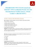 PHLEBOTOMY NPCE EXAM Actual Exam 2026&sol;2027 &vert; NPCE Certification Practice Test with Real Questions & Verified Answers &vert; Already Graded A&plus; &lpar;BRAND NEW&excl;&excl;&rpar;