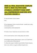 ORGB 364 FINAL EXAM NOTES COMPLETE STUDY A-HEAD SOLUTION GUIDE ATHABASCA UNIVERSITY EXAM SCRIPT 2026 COMPREHENSIVE QUESTIONS WITH SOLUTIONS GRADED A&plus;