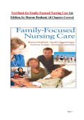 Test Bank for Family-Focused Nursing Care 1st Edition&comma; by Sharon Denham&vert; All Chapters Covered 