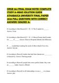 ORGB 364 FINAL EXAM NOTES COMPLETE STUDY A-HEAD SOLUTION GUIDE ATHABASCA UNIVERSITY FINAL PAPER 2026 FULL QUESTIONS WITH CORRECT ANSWERS GRADED A&plus;