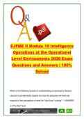 EJPME II Module 19 &ndash; 140 Exam Questions & Answers on Operational-Level Intelligence&comma; JISE&comma; JWICS & Multinational Planning &vert; Joint Professional Military Education 2026