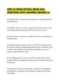 AINS 101 EXAM ACTUAL EXAM 2026 QUESTIONS WITH ANSWERS GRADED A&plus;