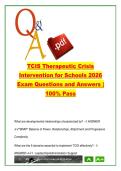 TCIS Therapeutic Crisis Intervention for Schools 2026 &ndash; 110 Exam Questions & Answers on Stress Model&comma; LSI&comma; Co-Regulation & Safe Restraint &vert; Trauma-Informed Schools
