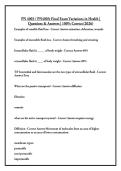 PN 4003 - PN4003- Final Exam Variations in Health - Questions & Answers - 100&percnt; Correct &lpar;2026&rpar;
