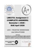 LME3701 Assignment 2 RESEARCH PROPOSAL &lpar;COMPLETE ANSWERS&rpar; Semester 1 2026 - DUE April 2026&semi; 100&percnt; Correct solutions and explanations&period;  BOTH HISTORICAL AND COMPARATIVE APPROACH INCLUDED
