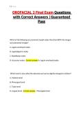 OROFACIAL 2 Final Exam Questions with Correct Answers &vert;Guaranteed Pass