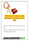 TN Blasting Test Study Guide 2026 &ndash; 200 Exam Questions & Answers on Storage Types&comma; Shot Reports&comma; Vibration Limits & OSHA Regulations