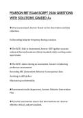 PEARSON RBT EXAM SCRIPT 2026 QUESTIONS WITH SOLUTIONS GRADED A&plus;