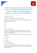CLTM Certification Exam Actual Exam 2026&sol;2027 &vert; Version A & B Complete 100 Questions with Verified Answers &vert; Certified Long Term Monitoring Technology &vert; Already Graded A&plus; &lpar;BRAND NEW&excl;&excl;&rpar;