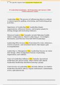 IT Leadership Foundations - D370 Questions and Answers &lpar;100&percnt;  Correct Answers&rpar; &vert; Latest