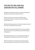 PHTLS PRE TEST FINAL PAPER 2026 QUESTIONS WITH FULL ANSWERS