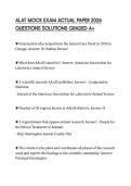 ALAT MOCK EXAM ACTUAL PAPER 2026 QUESTIONS SOLUTIONS GRADED A&plus;