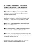ALAT MOCK EXAM MOCK ASSESSMENT SERIES 2026 CERTIFICATION READINESS