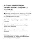 ALAT MOCK EXAM PROFESSIONAL PREPARATION PACKAGE 2026 COMPLETE SOLUTION SET