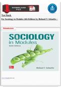 Sociology in Modules &lpar;6th Edition&rpar; by Richard T&period; Schaefer &ndash; Test Bank