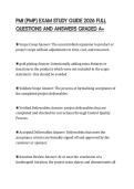 PMI &lpar;PMP&rpar; EXAM STUDY GUIDE 2026 FULL QUESTIONS AND ANSWERS GRADED A&plus;