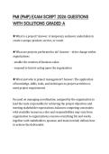 PMI &lpar;PMP&rpar; EXAM SCRIPT 2026 QUESTIONS WITH SOLUTIONS GRADED A