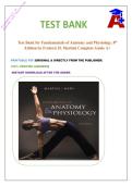 Test Bank for Fundamentals of Anatomy and Physiology&comma; 8th Edition by Frederic H&period; Martini&vert; Complete Guide A&plus;