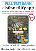 Test bank &vert;Cognitive Psychology Connecting Mind&comma; Research&comma; and Everyday Experience&comma; 5th Edition &vert;E&period; Bruce Goldstein &vert; 2025&vert; 100&percnt; VERIFIED&vert; with Rationale