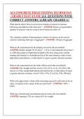 ACI CONCRETE FIELD TESTING TECHNICIAN - GRADE I TEST EXAM&vert; ALL QUESTIONS WITH CORRECT ANSWERS&vert; ALREADY GRADED A&plus;