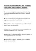 MATH 225N WEEK 5 EXAM SCRIPT 2026 FULL QUESTIONS WITH CORRECT ANSWERS