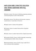 MATH 225N WEEK 5 PRACTICE SOLUTION 2026 TESTED QUESTIONS WITH FULL ANSWERS