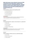WGU C201 Business Acumen Objective Assessment 2026 Comprehensive Exam Study Guide &vert; Verified Practice Questions & Answers with Detailed Rationales &vert; Strategic Planning&comma; Financial Literacy&comma; Market Analysis&comma; Operations Management & Executive Decision-Making